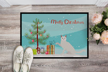 Load image into Gallery viewer, Khao Manee Cat Merry Christmas Doormat - 24x36 Decorative Floor Mat – Indoor/Outdoor Rug with Artistic Flair CK4772JMAT