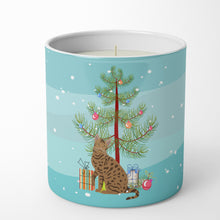 Load image into Gallery viewer, Ocicat #2 Cat Merry Christmas 10 oz Decorative Soy Candle