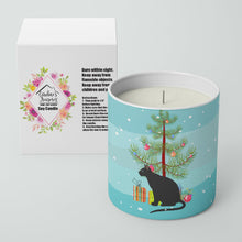 Load image into Gallery viewer, Ojos Azules Cat Merry Christmas 10 oz Decorative Soy Candle