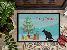Load image into Gallery viewer, Ojos Azules Cat Merry Christmas Doormat - 18x27 Decorative Floor Mat – Indoor/Outdoor Rug with Artistic Flair CK4781MAT