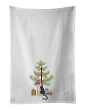Load image into Gallery viewer, Oriental Bicolor Cat Merry Christmas White Kitchen Towel Set of 2