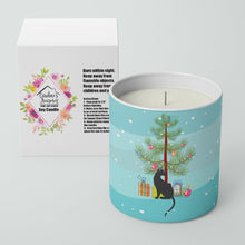 Load image into Gallery viewer, Pantherette Cat Merry Christmas 10 oz Decorative Soy Candle