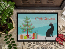 Load image into Gallery viewer, Pantherette Cat Merry Christmas Doormat - 18x27 Decorative Floor Mat – Indoor/Outdoor Rug with Artistic Flair CK4784MAT