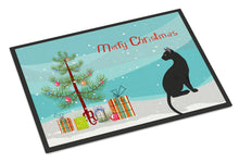 Load image into Gallery viewer, Pantherette Cat Merry Christmas Doormat - 18x27 Decorative Floor Mat – Indoor/Outdoor Rug with Artistic Flair CK4784MAT