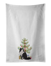 Load image into Gallery viewer, Ragamuffin Cat Merry Christmas White Kitchen Towel Set of 2