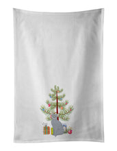 Load image into Gallery viewer, Russian Blue Cat Merry Christmas White Kitchen Towel Set of 2