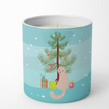 Load image into Gallery viewer, Scottish Fold Cat Merry Christmas 10 oz Decorative Soy Candle