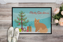 Load image into Gallery viewer, Selkirk Rex Cat Merry Christmas Doormat - 18x27 Decorative Floor Mat – Indoor/Outdoor Rug with Artistic Flair CK4790MAT