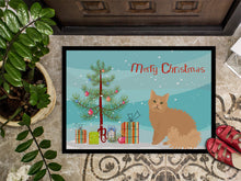 Load image into Gallery viewer, Selkirk Rex Cat Merry Christmas Doormat - 18x27 Decorative Floor Mat – Indoor/Outdoor Rug with Artistic Flair CK4790MAT