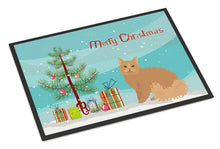 Load image into Gallery viewer, Selkirk Rex Cat Merry Christmas Doormat - 18x27 Decorative Floor Mat – Indoor/Outdoor Rug with Artistic Flair CK4790MAT