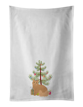 Load image into Gallery viewer, Selkirk Rex Cat Merry Christmas White Kitchen Towel Set of 2