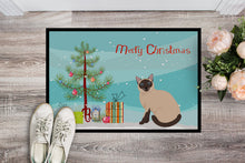 Load image into Gallery viewer, Siamese Traditional Cat Merry Christmas Doormat - 18x27 Decorative Floor Mat – Indoor/Outdoor Rug with Artistic Flair CK4793MAT