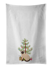 Load image into Gallery viewer, Siamese Traditional Cat Merry Christmas White Kitchen Towel Set of 2