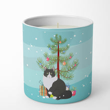 Load image into Gallery viewer, Siberian Forest Cat Merry Christmas 10 oz Decorative Soy Candle