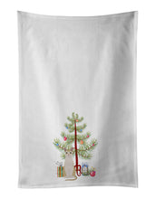Load image into Gallery viewer, Singapura #2 Cat Merry Christmas White Kitchen Towel Set of 2
