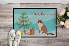 Load image into Gallery viewer, Snowshoe #2 Cat Merry Christmas Doormat - 18x27 Decorative Floor Mat – Indoor/Outdoor Rug with Artistic Flair CK4798MAT