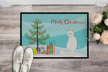 Load image into Gallery viewer, Turkish Angora Cat Merry Christmas Doormat - 24x36 Decorative Floor Mat – Indoor/Outdoor Rug with Artistic Flair CK4807JMAT