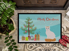 Load image into Gallery viewer, Turkish Van Cat Merry Christmas Doormat - 18x27 Decorative Floor Mat – Indoor/Outdoor Rug with Artistic Flair CK4808MAT