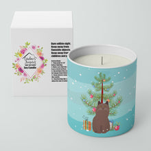 Load image into Gallery viewer, York Chocolate Cat Merry Christmas 10 oz Decorative Soy Candle