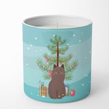 Load image into Gallery viewer, York Chocolate Cat Merry Christmas 10 oz Decorative Soy Candle