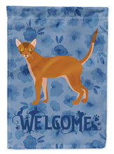 Load image into Gallery viewer, Red Abyssinian Cat Welcome Garden Flag - Outdoor Decorative Yard Flag CK4811GF