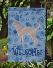 Load image into Gallery viewer, Blue Abyssinian Cat Welcome Garden Flag - Outdoor Decorative Yard Flag CK4813GF