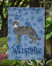 Load image into Gallery viewer, Tricolour Aegean Cat Welcome Garden Flag - Outdoor Decorative Yard Flag CK4814GF