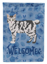 Load image into Gallery viewer, American Bobtail #1 Cat Welcome Garden Flag - Outdoor Decorative Yard Flag CK4816GF