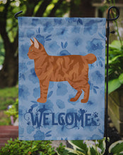 Load image into Gallery viewer, American Bobtail #2 Cat Welcome Garden Flag - Outdoor Decorative Yard Flag CK4817GF