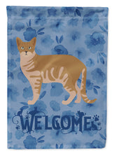 Load image into Gallery viewer, Australian Mist #1 Cat Welcome Flag Canvas House Size CK4828CHF