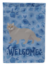 Load image into Gallery viewer, British Longhair Cat Welcome Flag Canvas House Size CK4838CHF