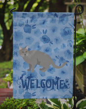 Load image into Gallery viewer, Chartreux #1 Cat Welcome Garden Flag - Outdoor Decorative Yard Flag CK4848GF