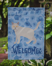 Load image into Gallery viewer, Chartreux #2 Cat Welcome Garden Flag - Outdoor Decorative Yard Flag CK4849GF