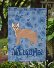 Load image into Gallery viewer, Chausie Cat Welcome Garden Flag - Outdoor Decorative Yard Flag CK4850GF