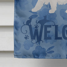Load image into Gallery viewer, Chinchilla Persian Longhair Cat Welcome Flag Canvas House Size CK4855CHF