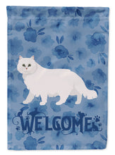 Load image into Gallery viewer, Chinchilla Persian Longhair Cat Welcome Flag Canvas House Size CK4855CHF