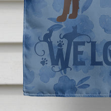 Load image into Gallery viewer, Colorpoint Longhair Cat Welcome Flag Canvas House Size CK4856CHF