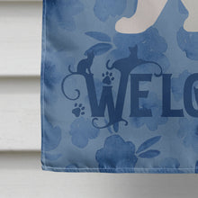Load image into Gallery viewer, Cymric Cat Welcome Flag Canvas House Size CK4865CHF