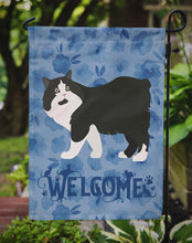 Load image into Gallery viewer, Cymric Cat Welcome Garden Flag - Outdoor Decorative Yard Flag CK4865GF