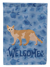 Load image into Gallery viewer, Devon Rex #3 Cat Welcome Garden Flag - Outdoor Decorative Yard Flag CK4869GF