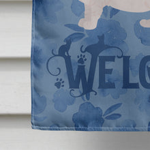 Load image into Gallery viewer, Dwelf #3 Cat Welcome Flag Canvas House Size CK4878CHF