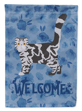 Load image into Gallery viewer, Foldex Exotic Fold #1 Cat Welcome Garden Flag - Outdoor Decorative Yard Flag CK4890GF