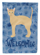 Load image into Gallery viewer, German Rex #2 Cat Welcome Flag Canvas House Size CK4893CHF