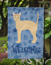 Load image into Gallery viewer, German Rex #2 Cat Welcome Garden Flag - Outdoor Decorative Yard Flag CK4893GF