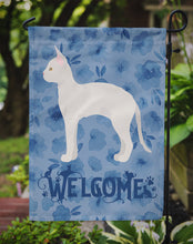 Load image into Gallery viewer, German Rex #3 Cat Welcome Garden Flag - Outdoor Decorative Yard Flag CK4894GF