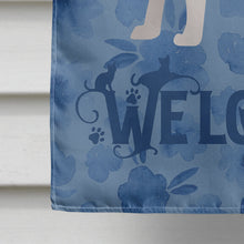 Load image into Gallery viewer, Khao Manee #2 Cat Welcome Flag Canvas House Size CK4901CHF