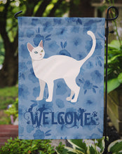 Load image into Gallery viewer, Khao Manee #2 Cat Welcome Garden Flag - Outdoor Decorative Yard Flag CK4901GF