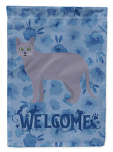 Load image into Gallery viewer, Korat #1 Cat Welcome Garden Flag - Outdoor Decorative Yard Flag CK4902GF