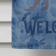 Load image into Gallery viewer, Korat #3 Cat Welcome Flag Canvas House Size CK4904CHF