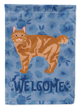 Load image into Gallery viewer, Kurilian Bobtail Cat Welcome Flag Canvas House Size CK4906CHF